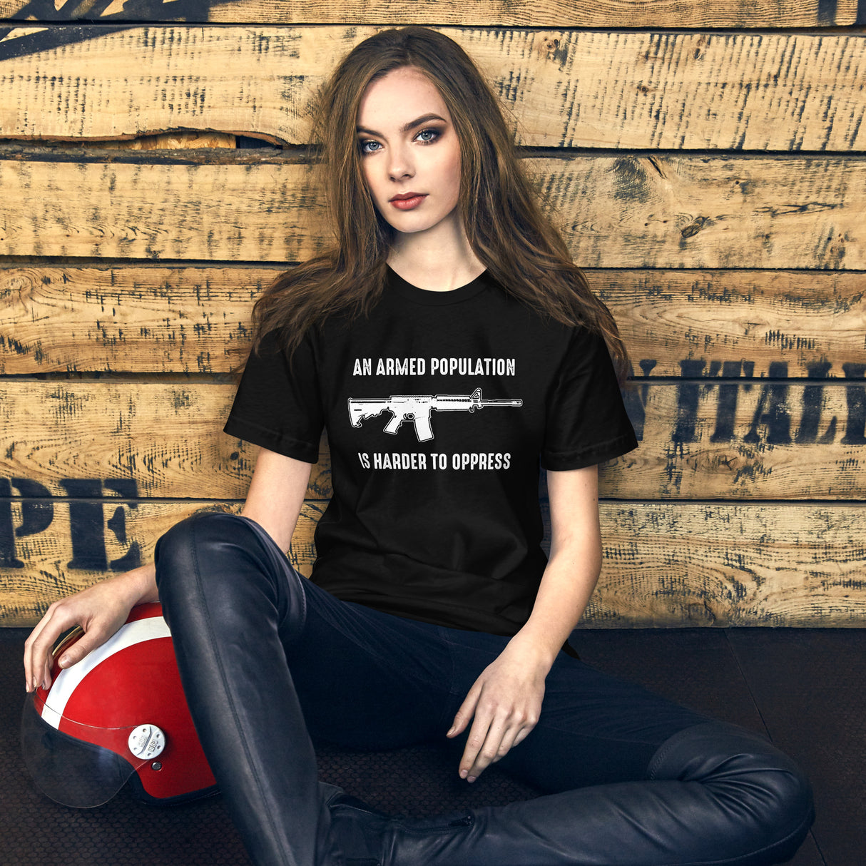 An Armed Population is Harder to Oppress Women's Shirt