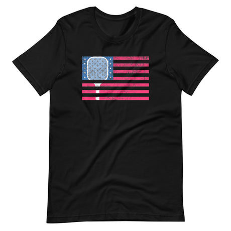 Grunge American Flag Pickleball Shirt