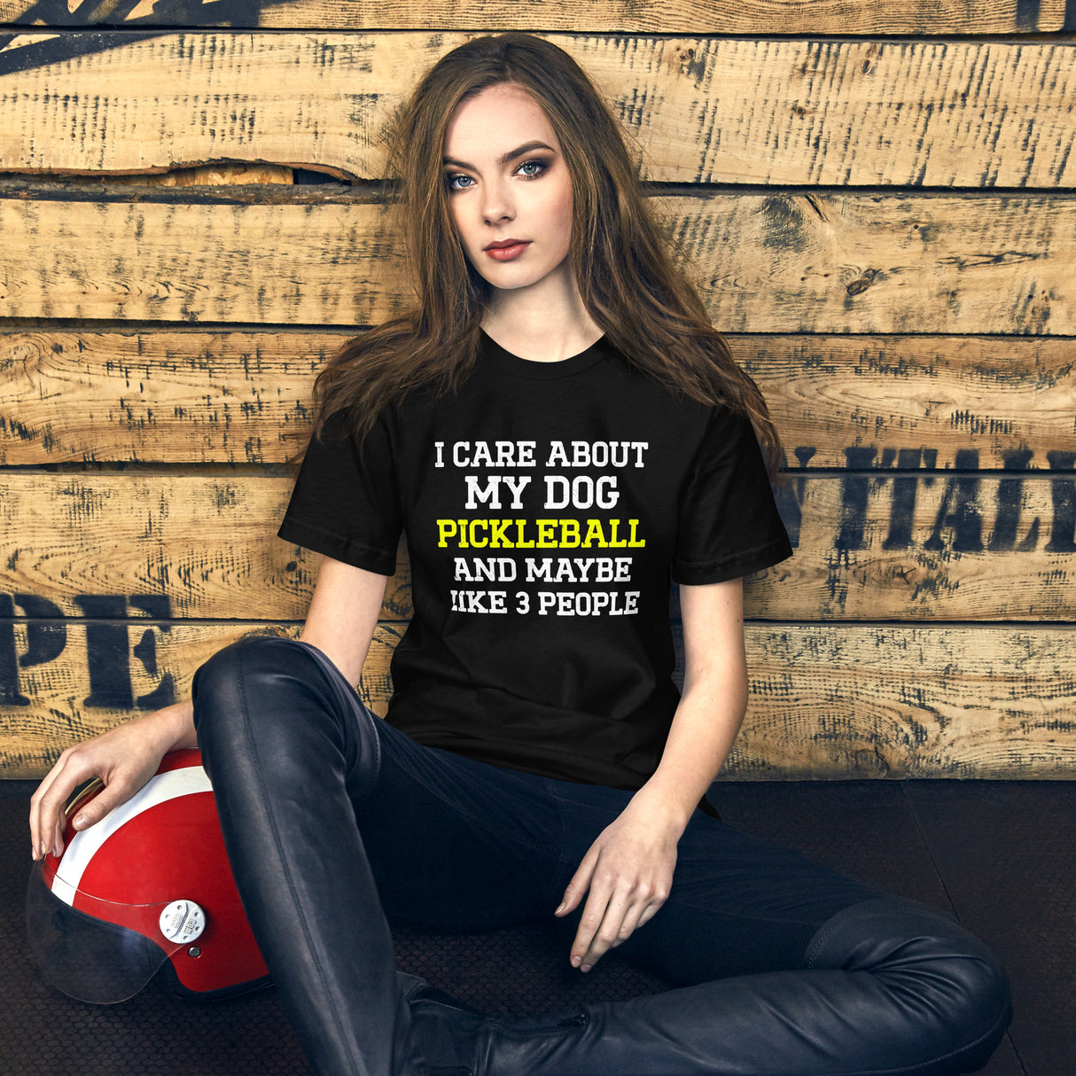 I Care About My Dog and Pickleball Women's Shirt