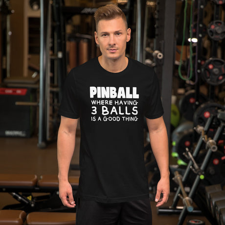 Pinball Funny 3 Balls Men's Shirt