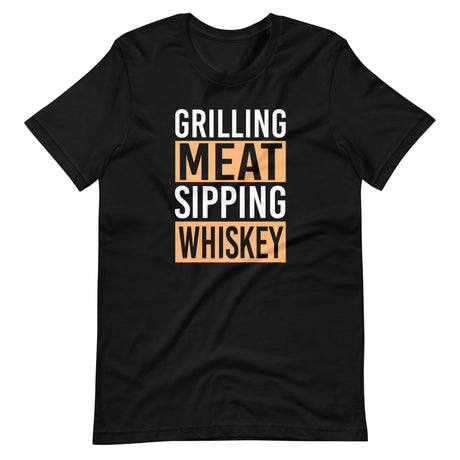 Grilling Meat Sipping Whiskey Shirt