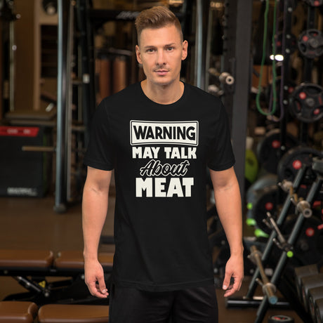 Warning May Talk About Meat Men's Shirt