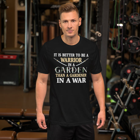 Warrior in a Garden Men's Shirt