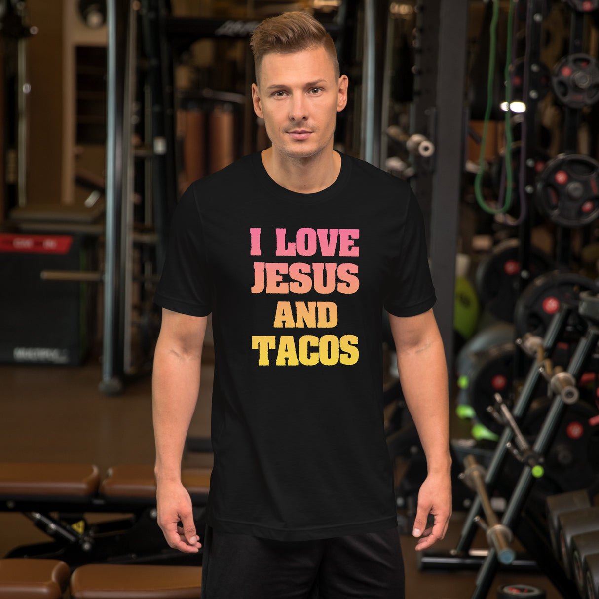 I Love Jesus and Tacos Men's Shirt
