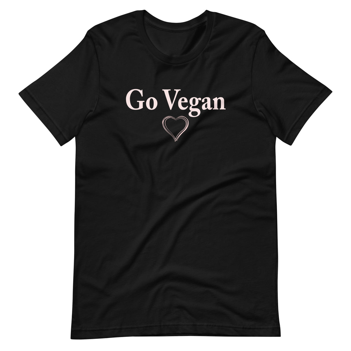 Go Vegan Pink Heart Shirt