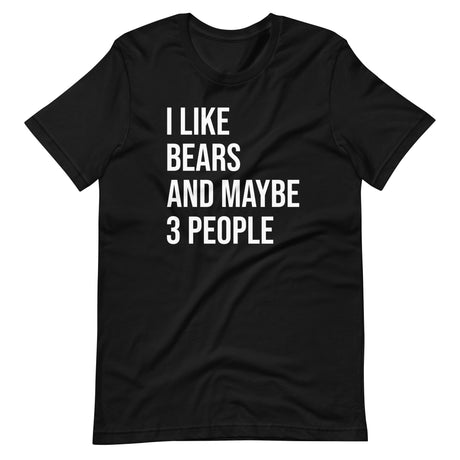 I Like Bears and Maybe 3 People Shirt