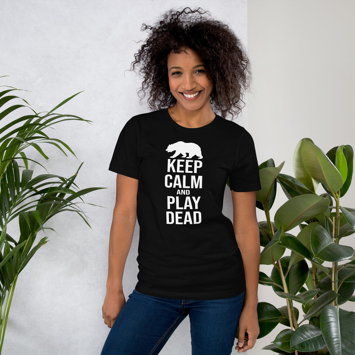 Keep Calm and Play Dead Bear Women's Shirt