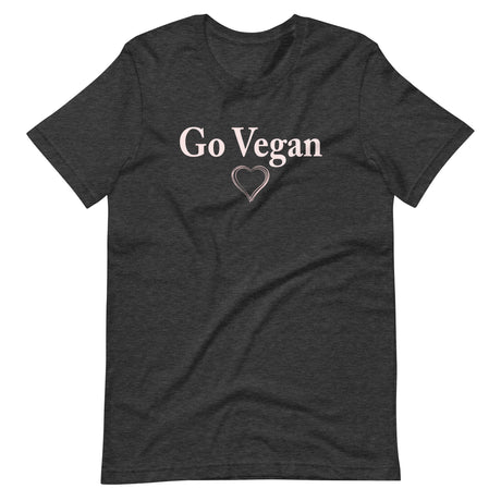 Go Vegan Pink Heart Shirt