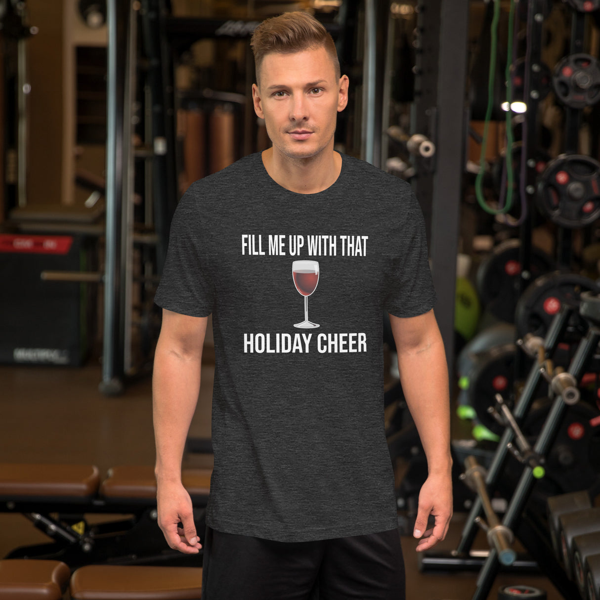 Fill Me Up With That Holiday Cheer Wine Men's Shirt