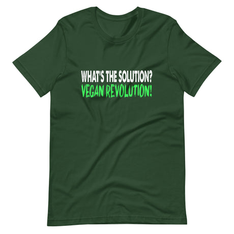 The Solution Is A Vegan Revolution Shirt