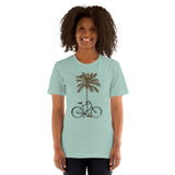 Beach Bike And Palm Tree Women's Shirt