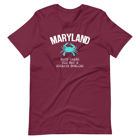 Maryland Blue Crabs Old Bay And Duckpin Bowling Shirt