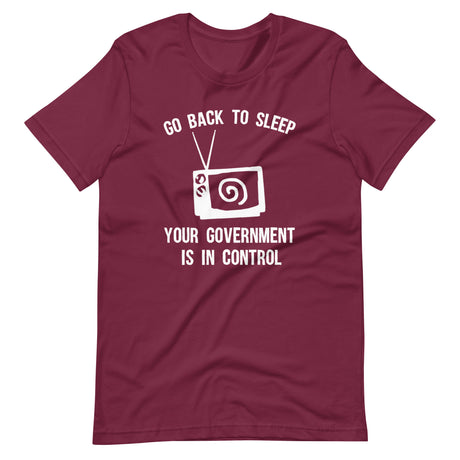 Go Back To Sleep Your Government is in Control Shirt