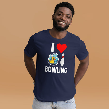 I Love Duckpin Bowling Men's Shirt