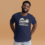 Happiness is a Warm Beach Men's Dolphin Shirt