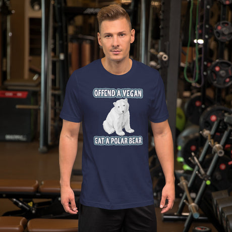 Offend a Vegan Eat a Polar Bear Men's Shirt