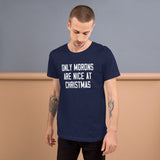 Only Morons Are Nice At Christmas Men's Shirt