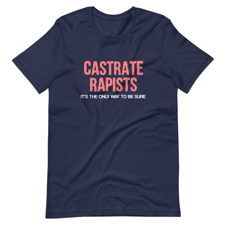 Castrate Rapists It's The Only Way To Be Sure Shirt
