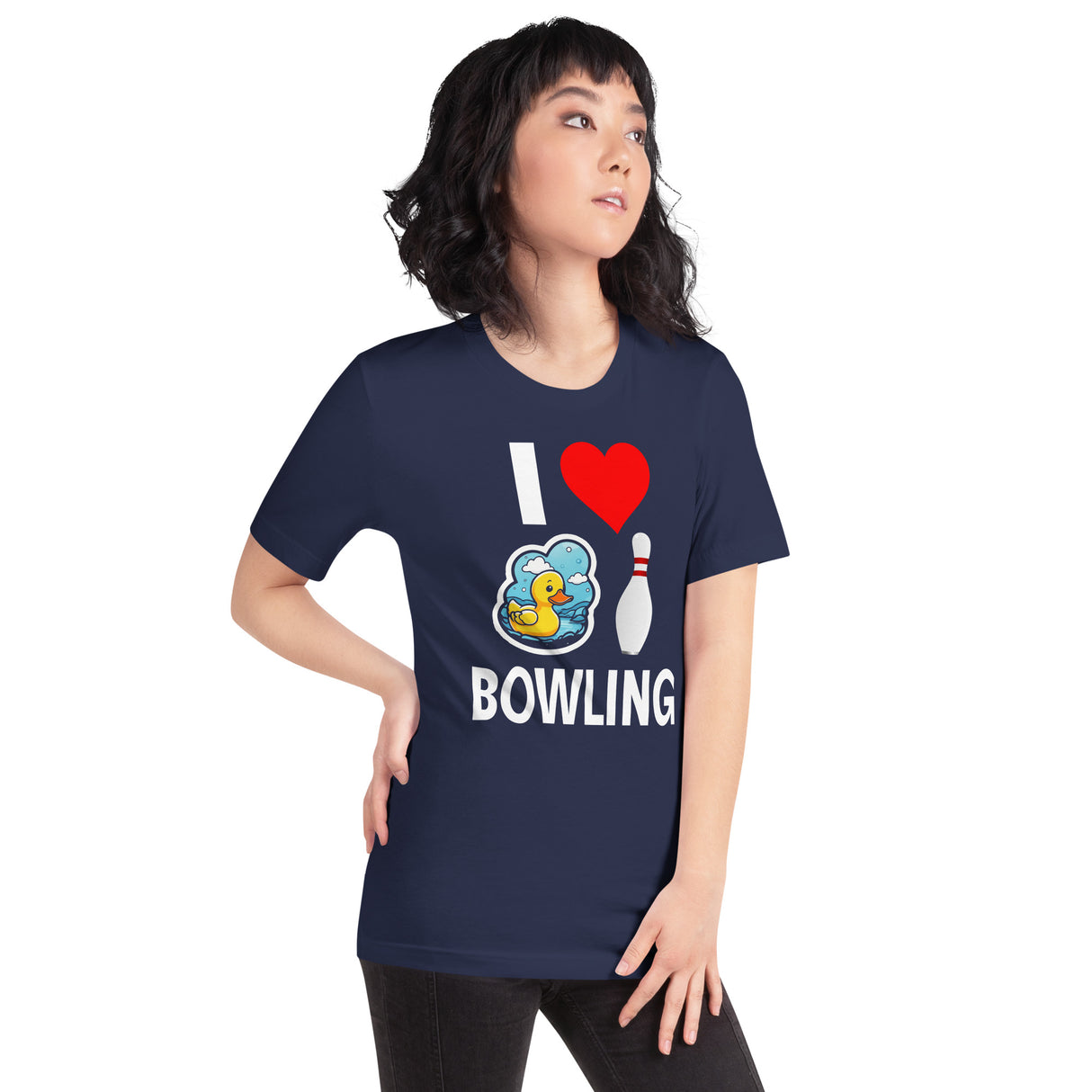 I Love Duckpin Bowling Women's Shirt