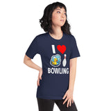 I Love Duckpin Bowling Women's Shirt