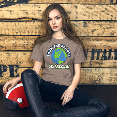Save The Planet Go Vegan Women's Shirt