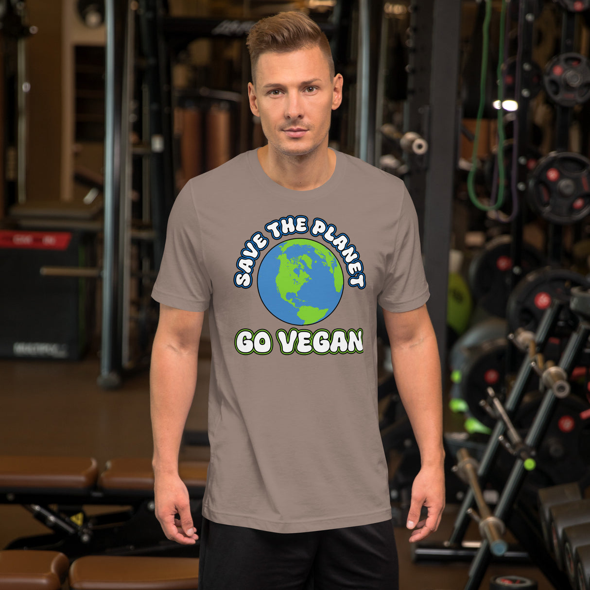 Save The Planet Go Vegan Men's Shirt