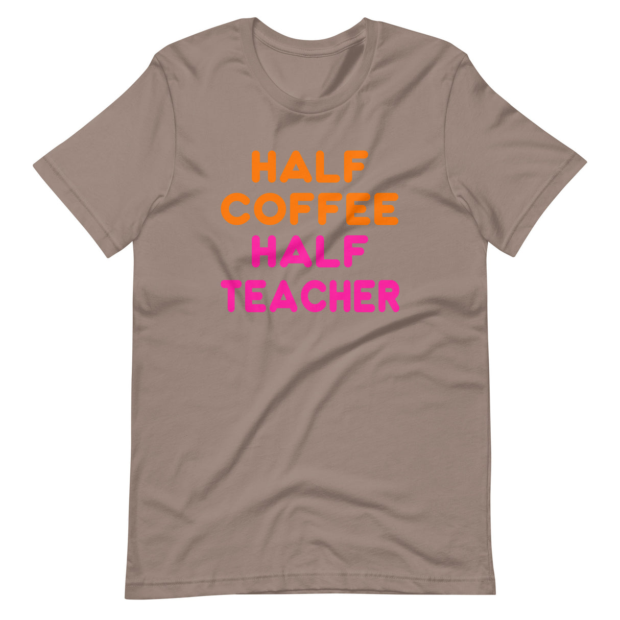 Half Coffee Half Teacher Shirt