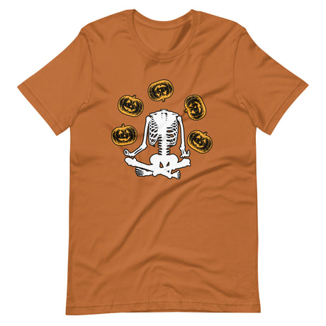 Headless Skeleton Juggling Pumpkins Shirt