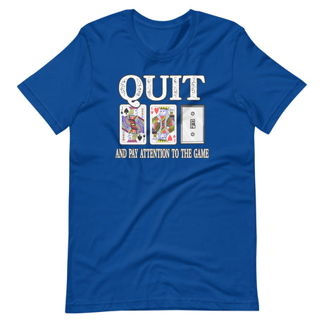 Quit Jack King Off Poker Shirt