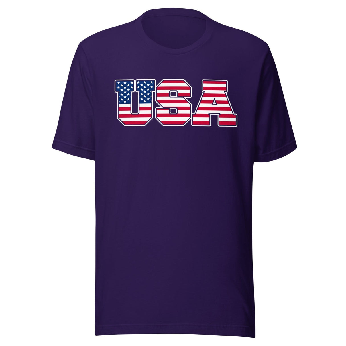 USA American Flag Lettering Shirt