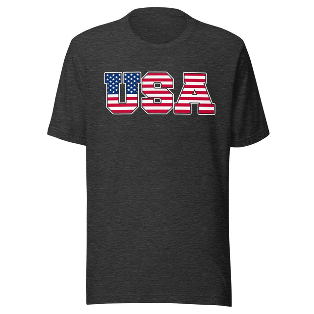 USA American Flag Lettering Shirt