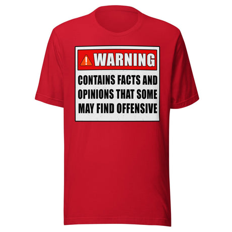 Warning Contains Opinions Some May Find Offensive Shirt
