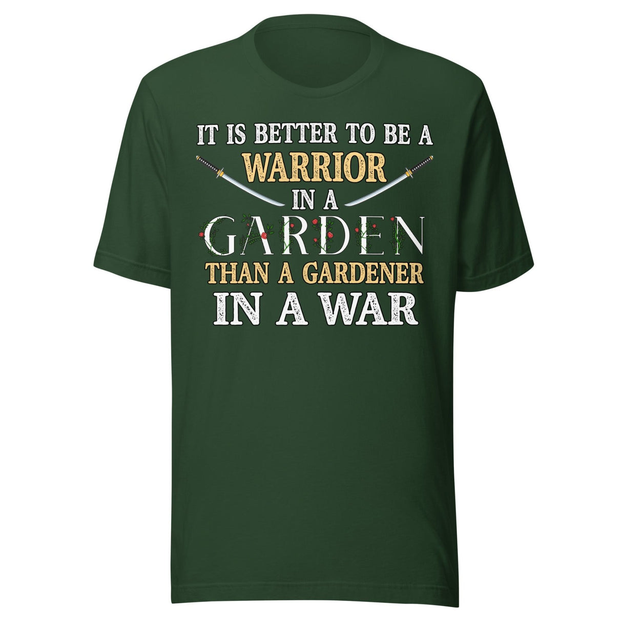 Warrior in a Garden Shirt