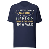 Warrior in a Garden Shirt