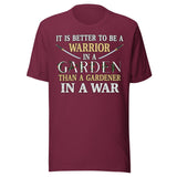 Warrior in a Garden Shirt