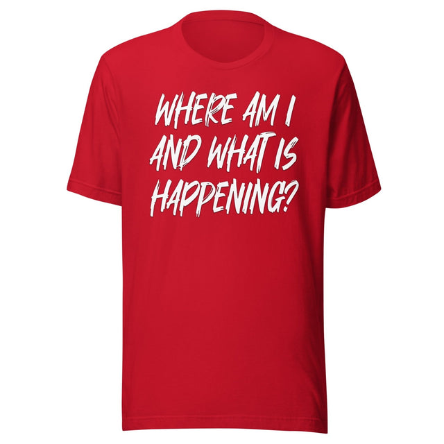 Where Am I And What Is Happening Shirt
