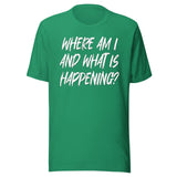 Where Am I And What Is Happening Shirt