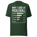 Why I Lose at Pickleball Shirt