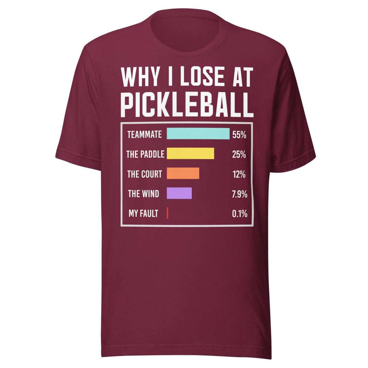 Why I Lose at Pickleball Shirt
