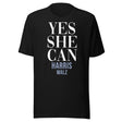Yes She Can Harris Walz Shirt