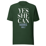 Yes She Can Harris Walz Shirt