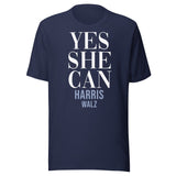 Yes She Can Harris Walz Shirt