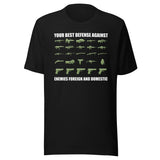 Your Best Defense Against Enemies Gun Shirt