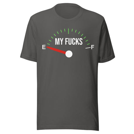 Zero Fucks Given Fuel Gauge Shirt