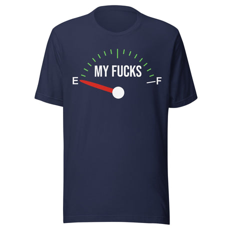 Zero Fucks Given Fuel Gauge Shirt